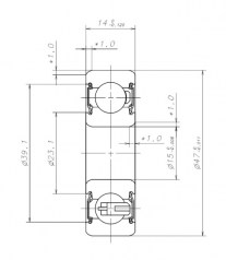 Подшипник Генераторные подшипники Подшипник B15-86AT1XDDG3 W-G01 по выгодным ценам Волжский